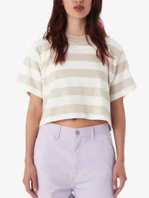 Adams Stripe Cropped T-Shirt