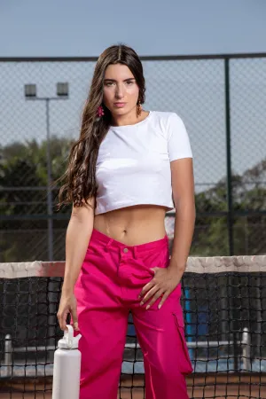 Cotton Basic Crop Top