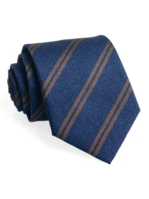 Double Stripe Tie - Royal Blue