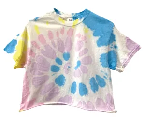 Jasmine Pastel Tie-Dye Unisex Cropped Tee