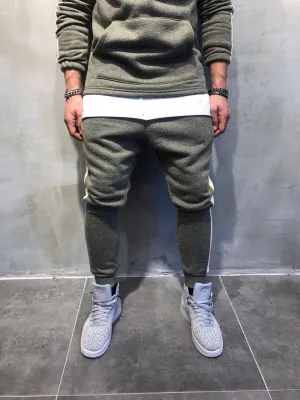 Khaki Side Stripe Jogger Pant SJ215 Streetwear Jogger Pants