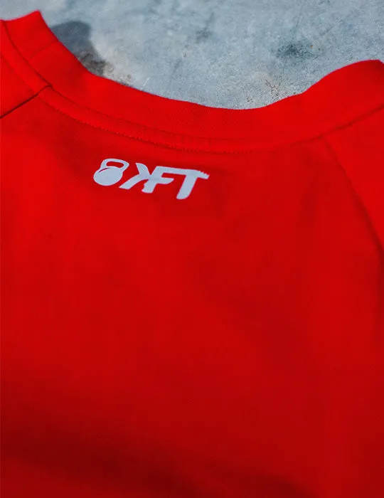 Long Sleeve Crop - Fire Red