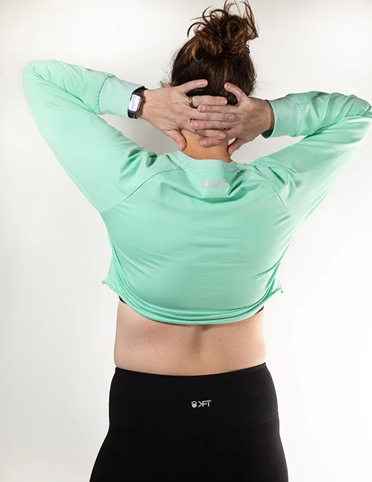 Long Sleeve Crop - Spearmint