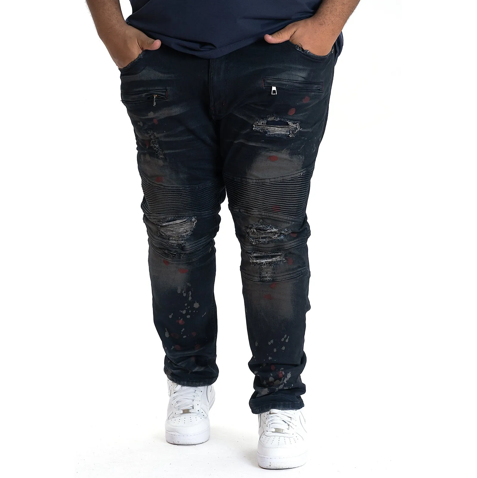 M1909 Medano Biker Jeans - Vintage Wash