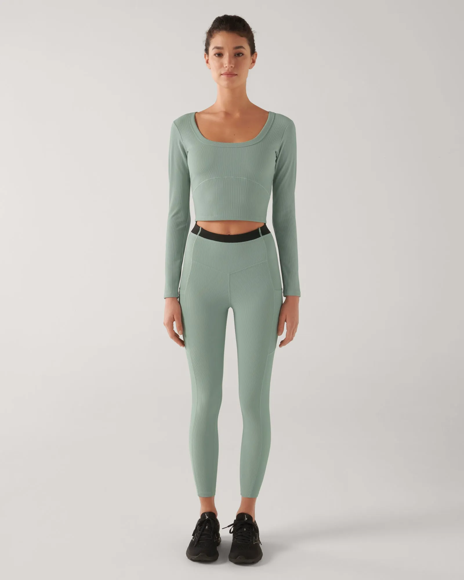 PAXTON LONG SLEEVE TOP SAGE