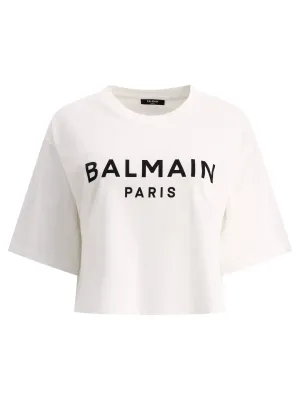 "BALMAIN" CROPPED T-SHIRT