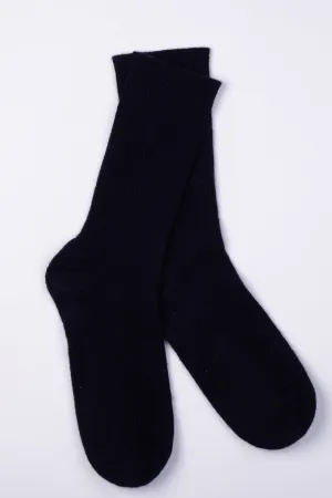 Women's Cashmere Socks - Dark Navy