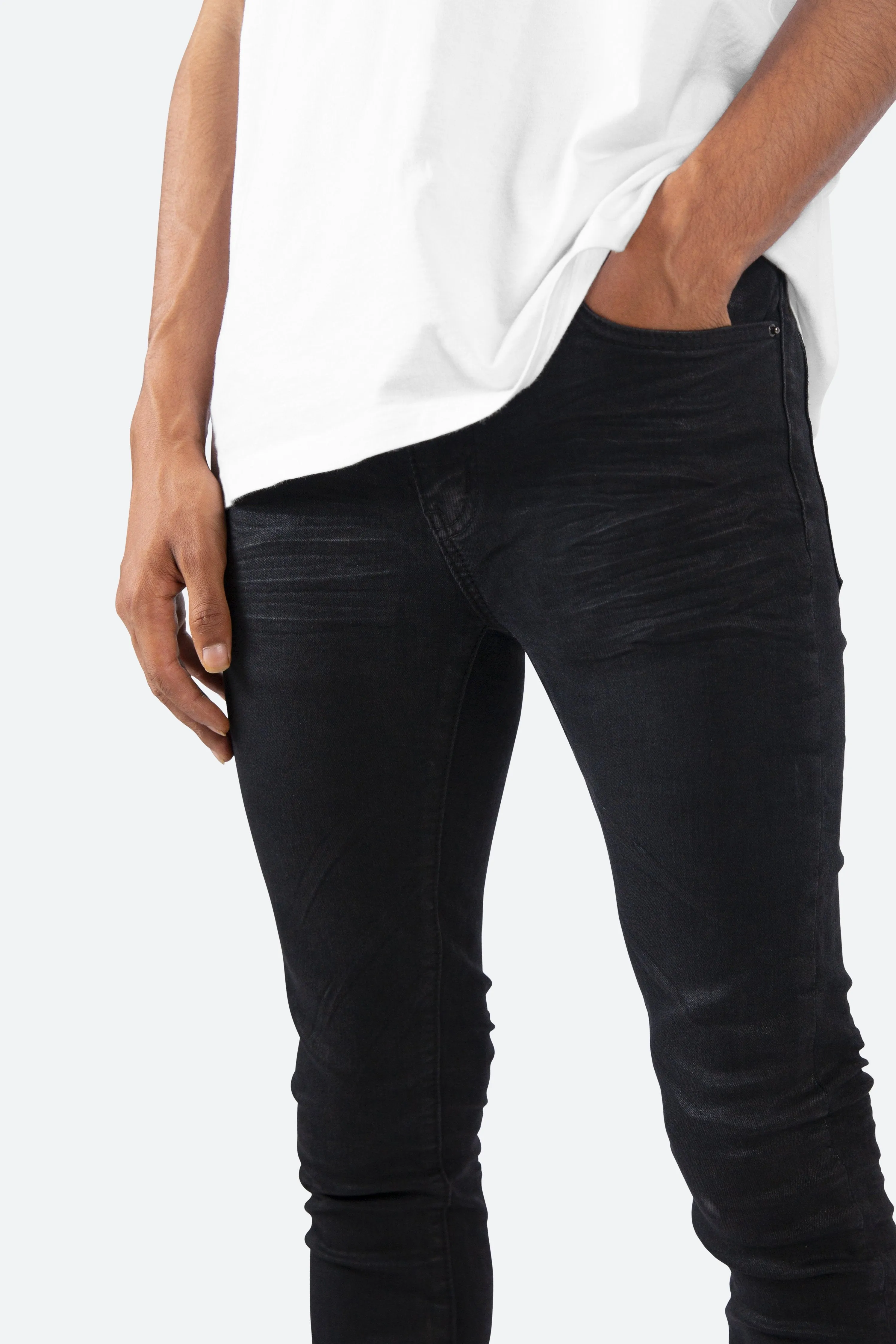 X44 Stretch Denim - Matte Black